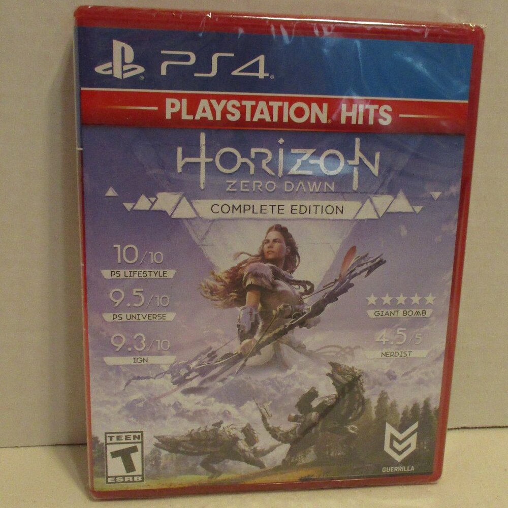 Horizon Zero Dawn NEW Sony Playstation4 Red White Blue Factory Sealed Video Game